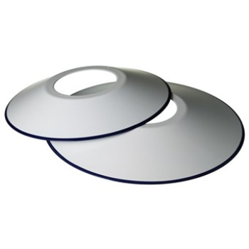 Emaljskärm, Vit, stor 30 cm Produktkategori: Belysning. Köp hos Byggnadsvardskompaniet.se