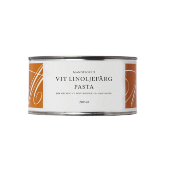 Linoljefärg 1770 Vit Mandelgren Produktkategori: Linoljefärg. Köp hos Byggnadsvardskompaniet.se