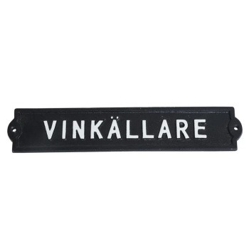 Skylt Vinkällare i gjutjärn Produktkategori: Skyltar. Köp hos Byggnadsvardskompaniet.se