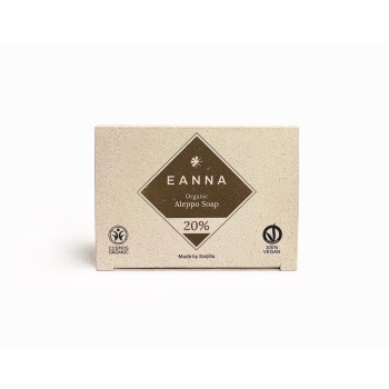 Tvål, Aleppo, 20%, Cosmos Organic, Eanna Produktkategori: Fast Tvål. Köp hos Byggnadsvardskompaniet.se