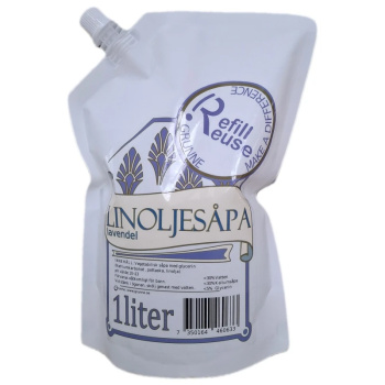 Linoljesåpa Lavendel Refill 1-liter Produktkategori: Linoljesåpa. Köp hos Byggnadsvardskompaniet.se